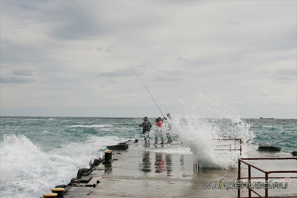 Рыбалка в шторм