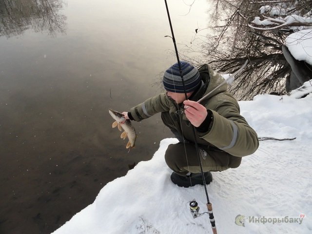 Спиннинговая рыбалка зимой в открытых водоемах